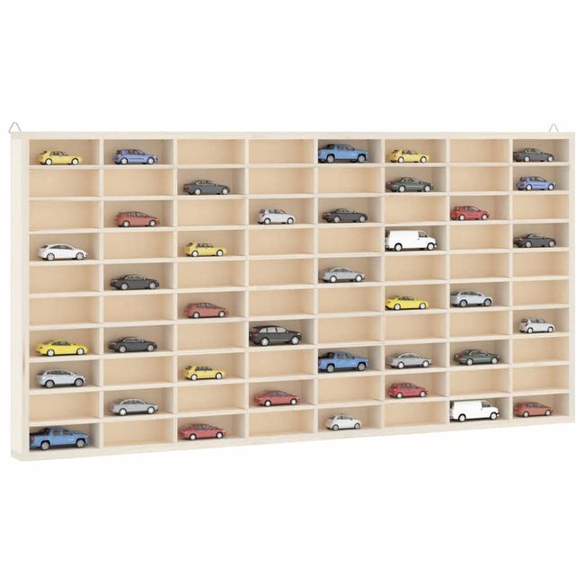 Garage Voiture Étagère Murale En Forme De Camion Pour Collection - 80 Compartiments Réglables - En Bois (contreplaqué/MDF) - 116x54x5 Cm étagère Collection Voitures Camion Garage Voiture Étagère Murale En Forme De Camion Pour Collection - 80 Compartiments Réglables - En Bois (contreplaqué/MDF) - 116x54x5 Cm étagère Collection Voitures Camion