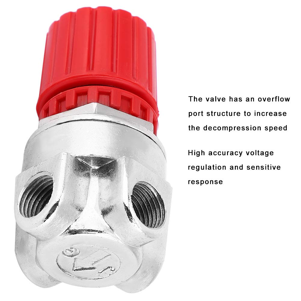 Vanne en alliage de zinc haute précision 4 trous régulateur de pression contrôle compresseur d'air accessoires (régulateur de pression à quatre trous) - 7