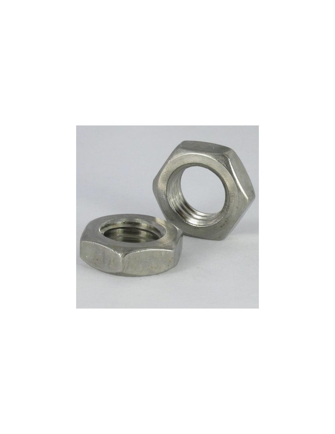 Tuerca hexagonal baja hm/contratuerca M5 grosor 2.5 Inoxidable A4 - 10 ...