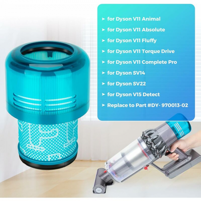 Filtr do odkurzacza Dyson V15, 3 sztuki. Filtry zamienne do odkurzacza Dyson V15. - 2