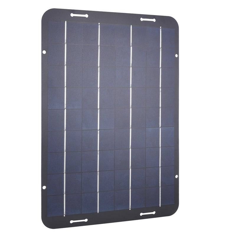 Chargeur/mainteneur de batterie solaire 10 W 18 V, kit de charge solaire portable et étanche pour camping-car, tracteur et bateau - 7