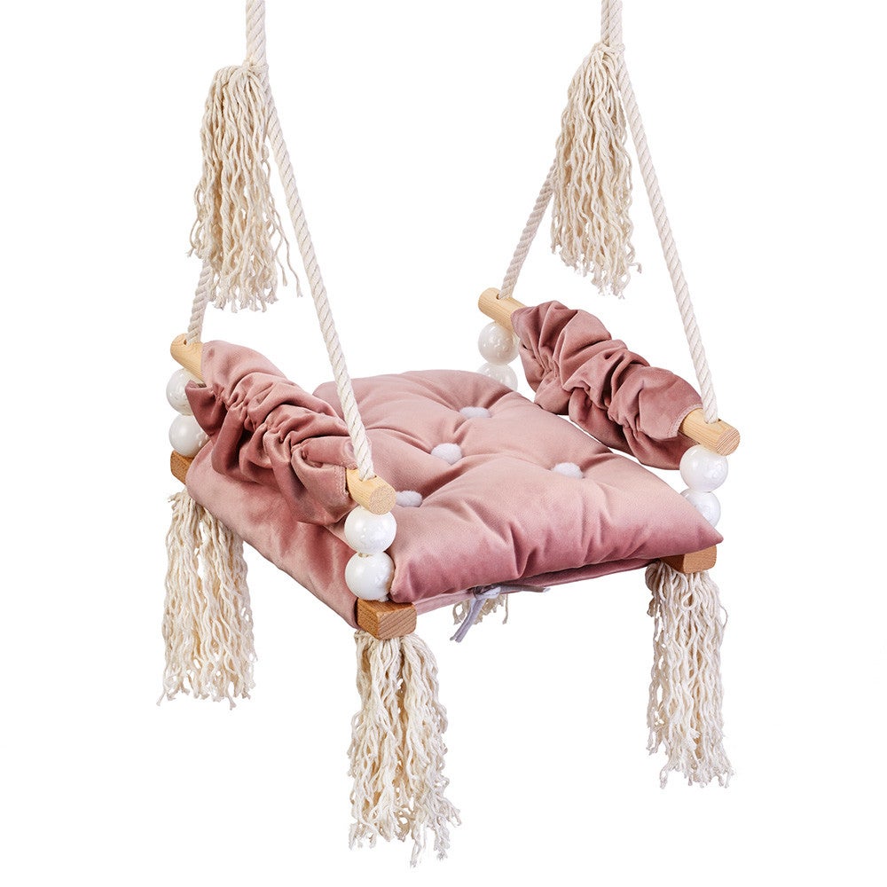 DREAMADE Balançoire pour Enfants 3+ Ans & Adultes, Charge Max. 300KG avec Support de Balançoire et 2 Siège de Balançoires (Portique+2 Balançoires