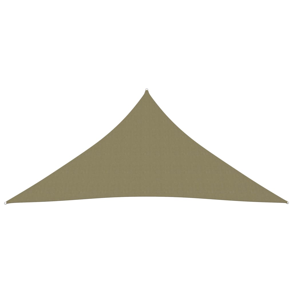 Telo parasole vela triangolare in tessuto Oxford 4 x 4 x 4 m beige 02_0009863 - 2