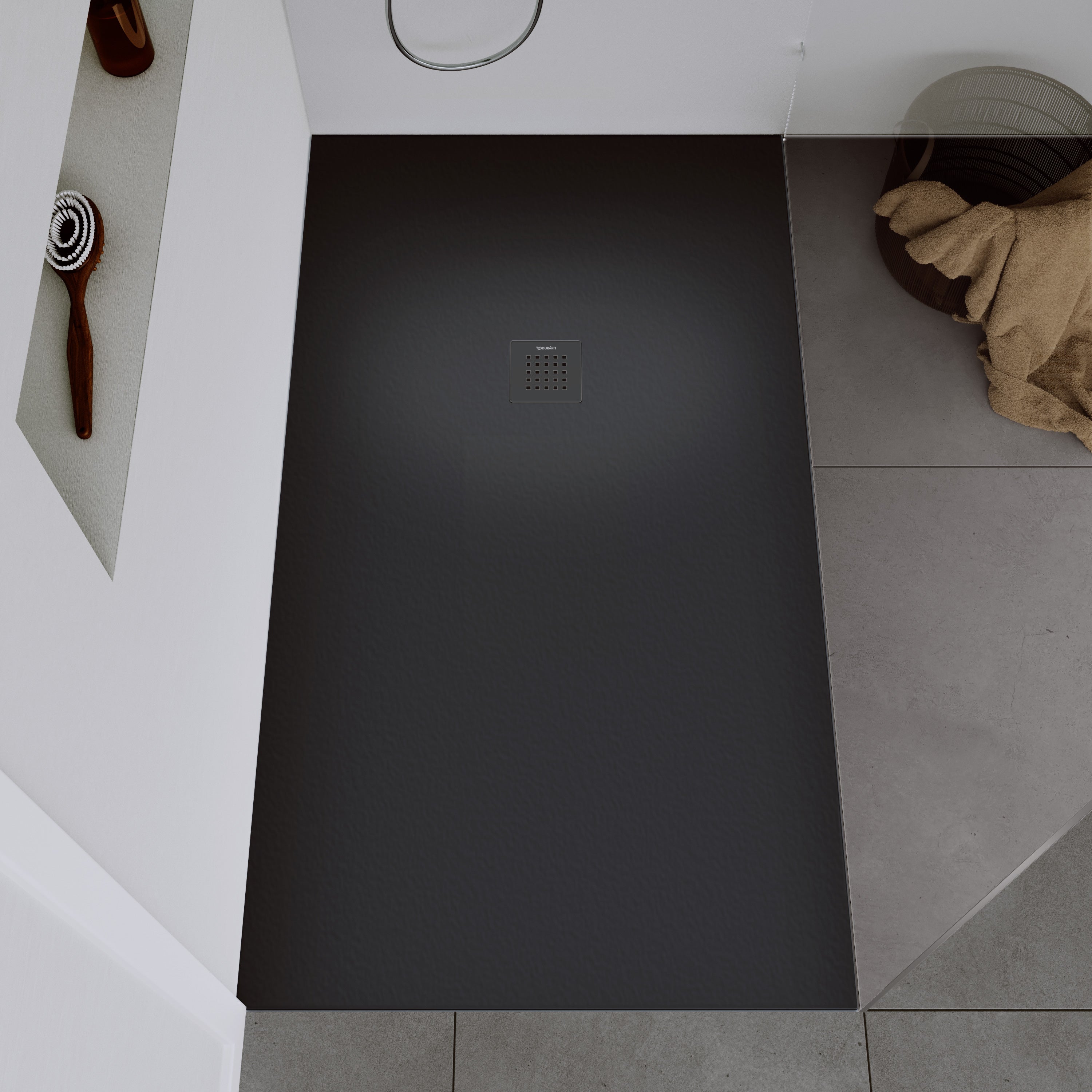 Duravit DuraBayas brodzik odlew mineralny 160x90 cm ciemnoszary mat