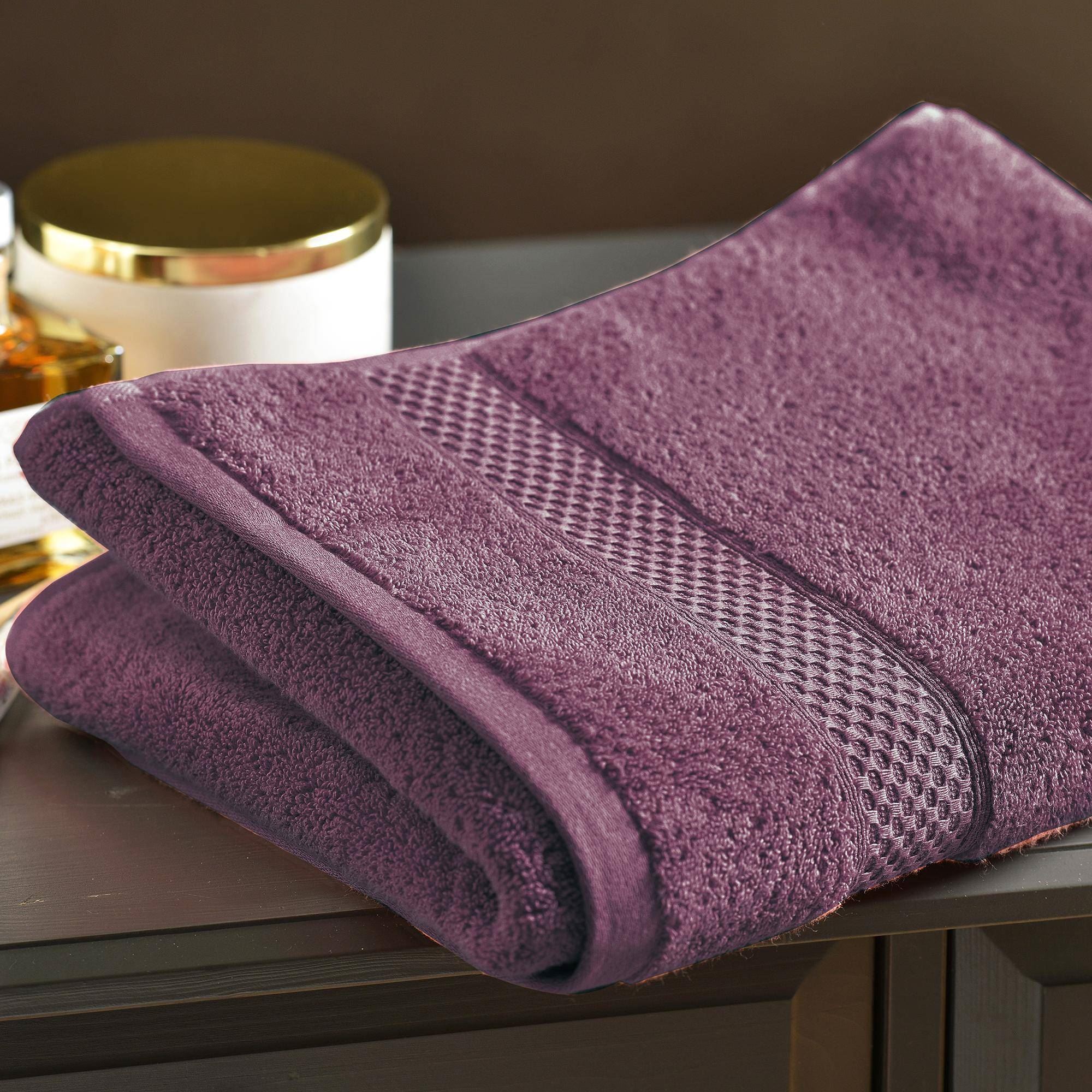 Drap de bain uni Zoé Brique 100 x 180 | 3 Suisses