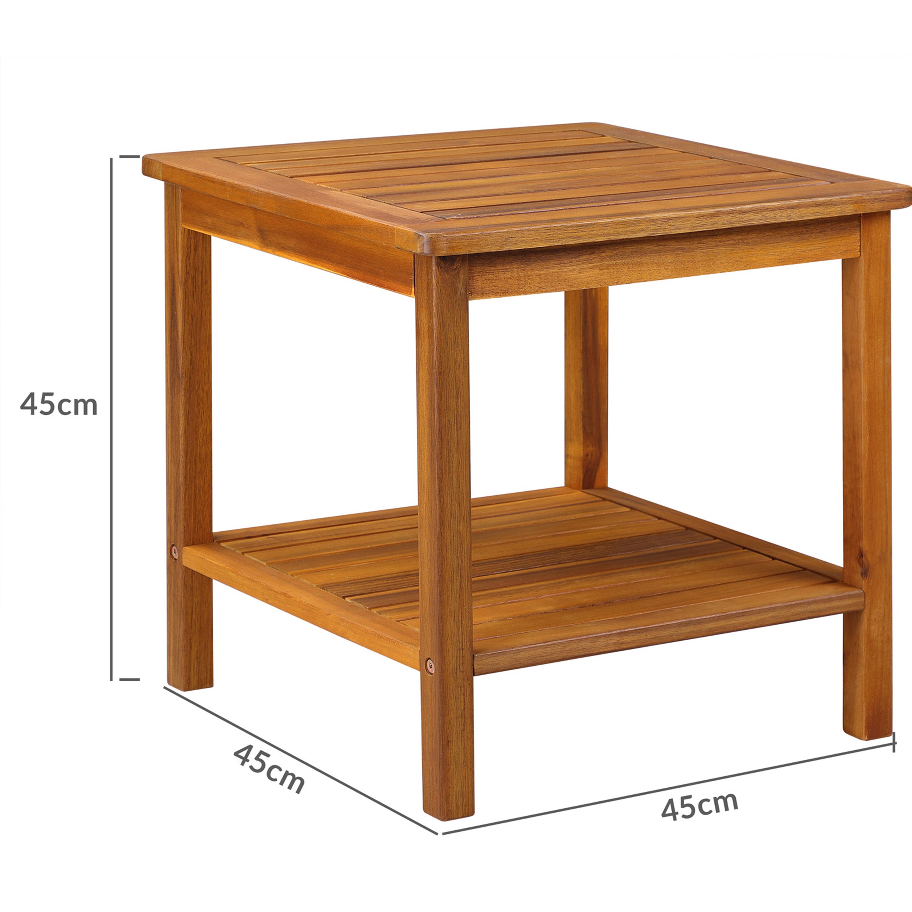 Table d'appoint Washington Bois d'Acacia 15x15x15ft - 3