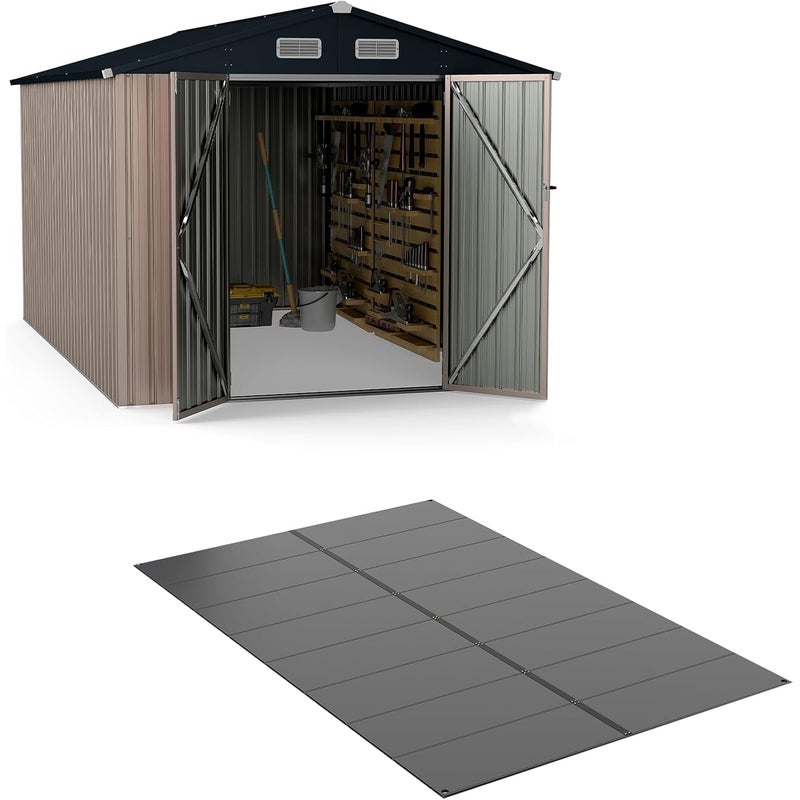 Płyta Tarasowa Zewnętrzna do Altanki Ogrodowej, Podłoga z Tworzywa Sztucznego PVC, Antypoślizgowa i Wodoodporna Powłoka do Altanki Ogrodowej