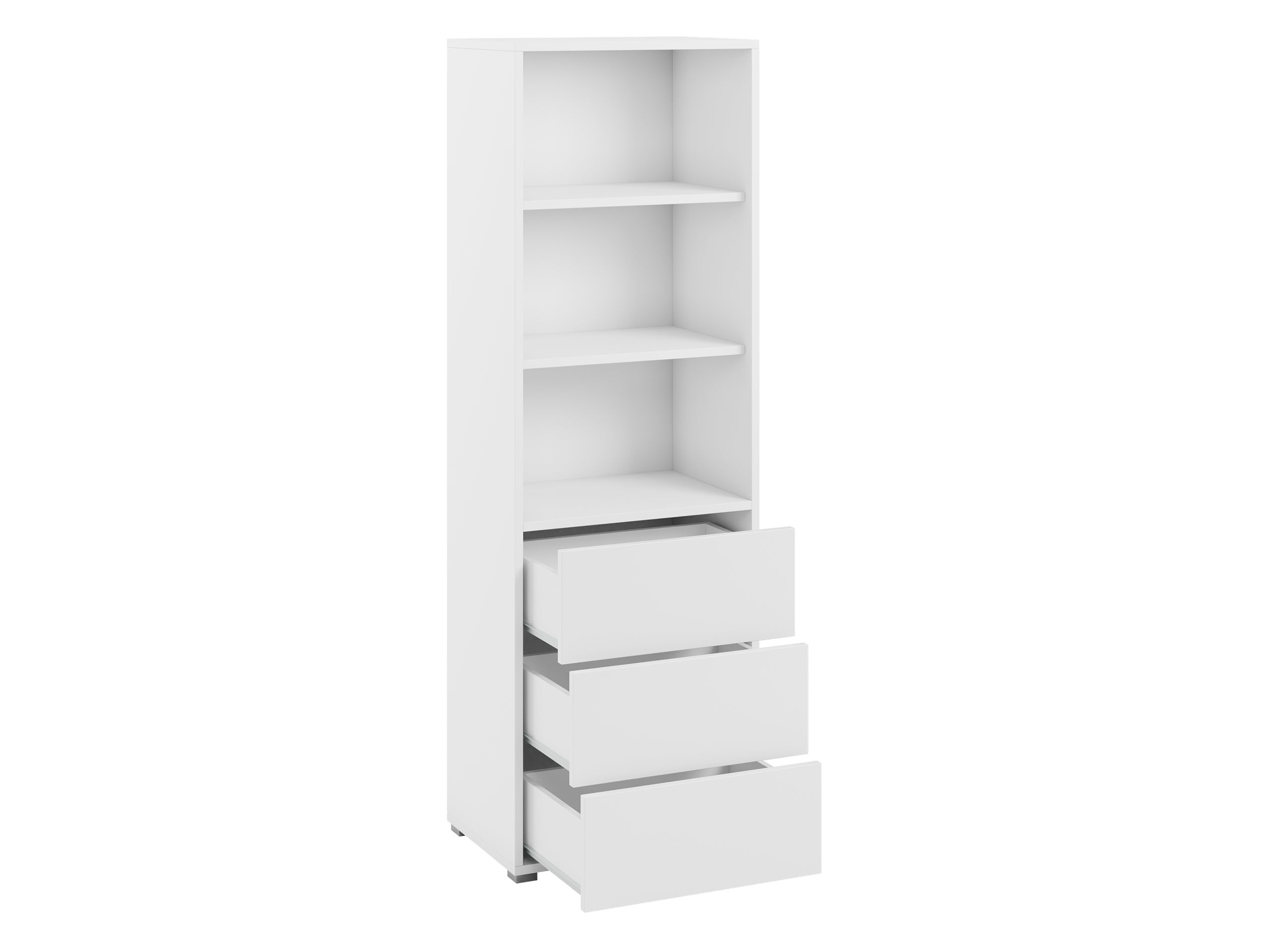 Estante Comfivo Tutela, Com gavetas, Fechado, Placa de aglomerado laminado, 178x60x40cm, Branco - 3