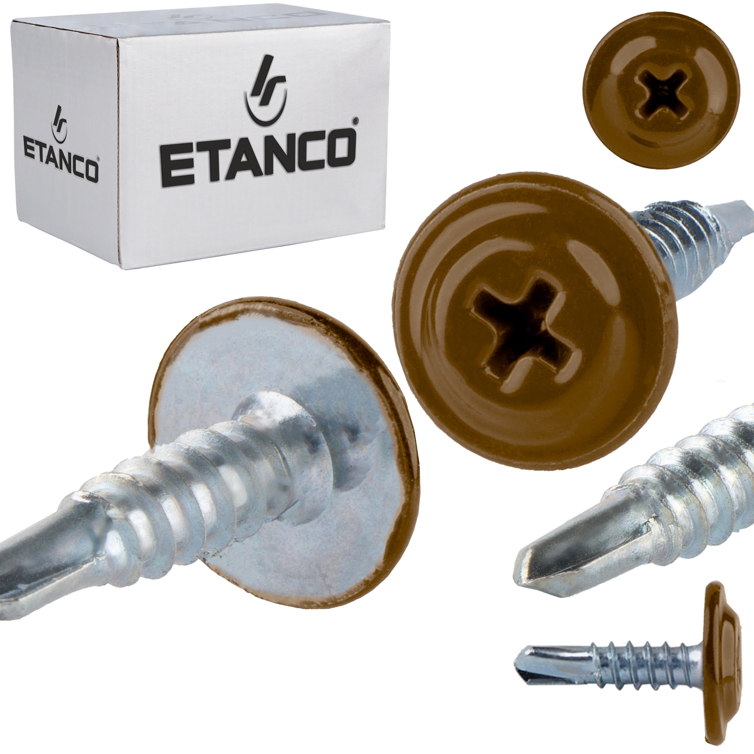 Wkręty podkładkowe Etanco GM-B 4,2x16 mm samowiercące RAL 8003 250szt