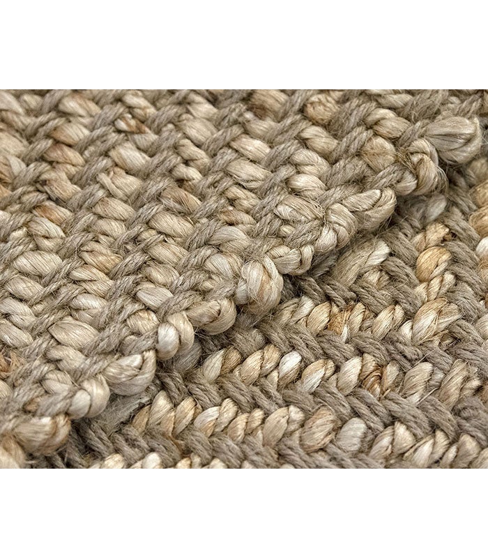 Hamid - ALCÁZAR NATURAL 350x250cm - Alfombra de yute extra grande para salón, dormitorio, comedor - 4