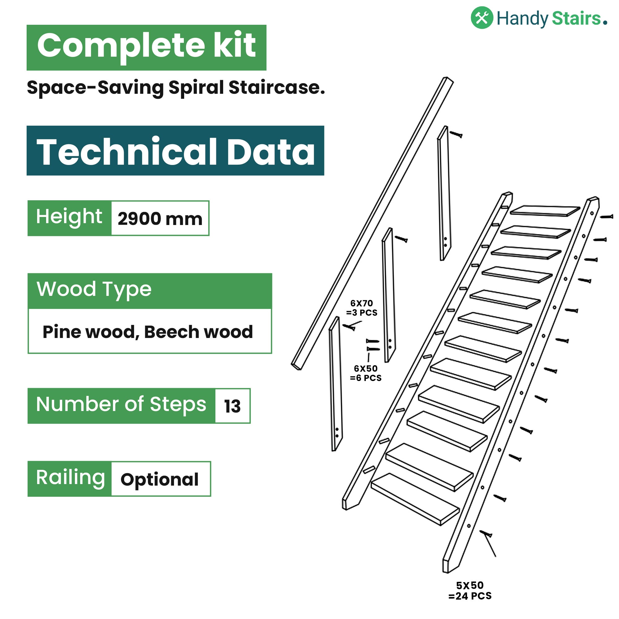 HandyStairs escalier droit 