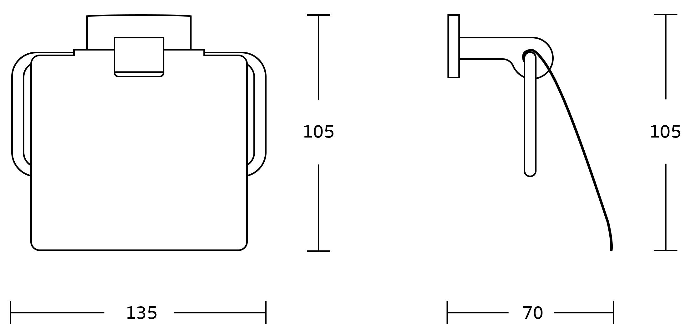 Mexen Zoja uchwyt na papier toaletowy, złoty - 7019133-50 - 2