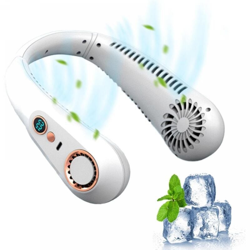 Chłodzenie szyi na zewnątrz, bezlistne, przenośne chłodzenie, osobiste, podróżne, przenośne - bateria 3000 mAh