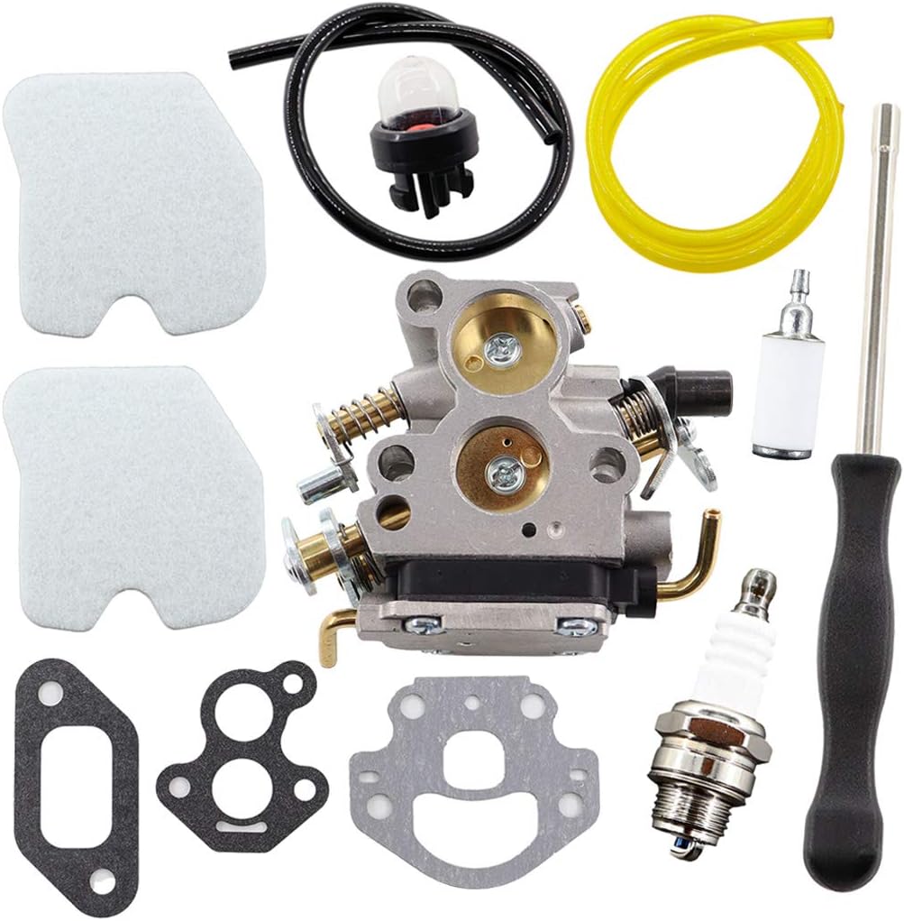 MCHNIC Gaźnik z Śrubokrętem do Regulacji Filtr Powietrza do Husqvarna 235 235E 236 236E 240 240E C1T-W33 4 Zama Piła Łańcuchowa Zastępuje 574719402