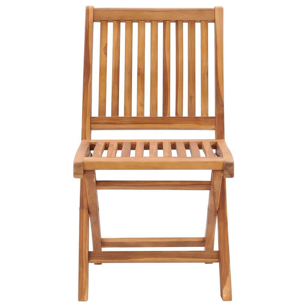 Maison Exclusive - Sedie da Giardino Pieghevoli con Cuscini 6 pz Massello di Teak - 5