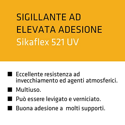 Colle mastic hybride SIKA Sikaflex 521 UV - Blanc - 300ml - 5