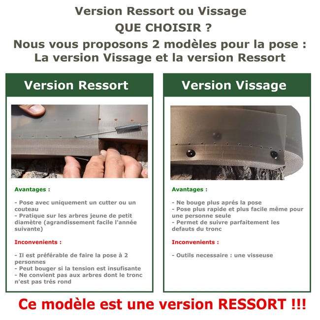 Écopiège Version Vissage 66 cm SOLUPIN, Collier piège chenille processionnaire du pin et du cèdre Écopiège Version Vissage 66 cm SOLUPIN, Collier piège chenille processionnaire du pin et du cèdre