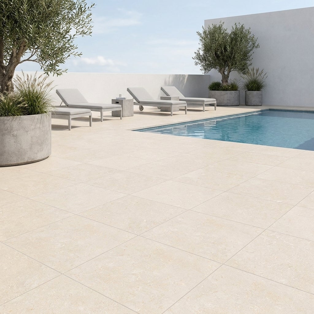 Dalle extérieur sur plots Rio 2.0 beige R11 60x60 cm - Réflex Boutique - 3