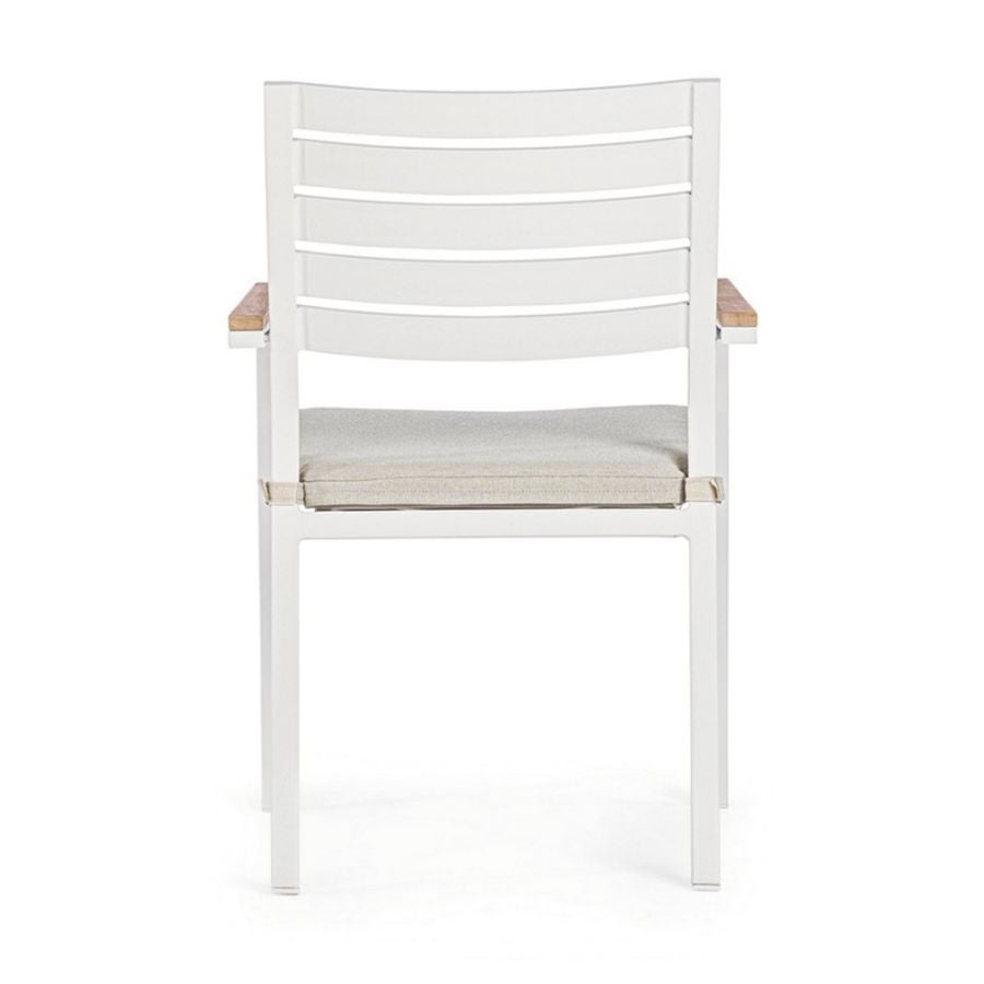Fauteuil de jardin BELMAR - Blanc - 2