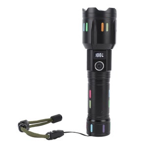 Étui Tactique Pour Lampe Torche - 2 Pièces - Clip Rotatif 360°, Fixation Ceinture | Pochette Extérieur Police, Randonnée