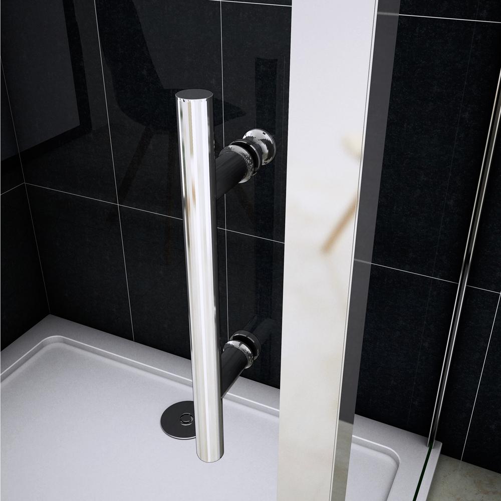 Océan Cabine de douche 120x70x190cm porte de douche + paroi latérale en verre trempé - 3