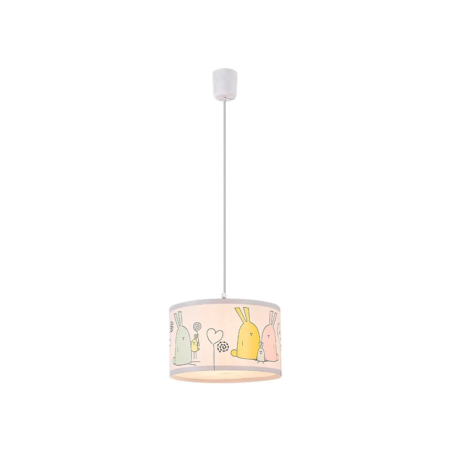 Lampa wisząca Flappy multikolor 1xE27x40W dziecięca wym: 80 x 28 x 28 cm tworzywo sztuczne Rabalux