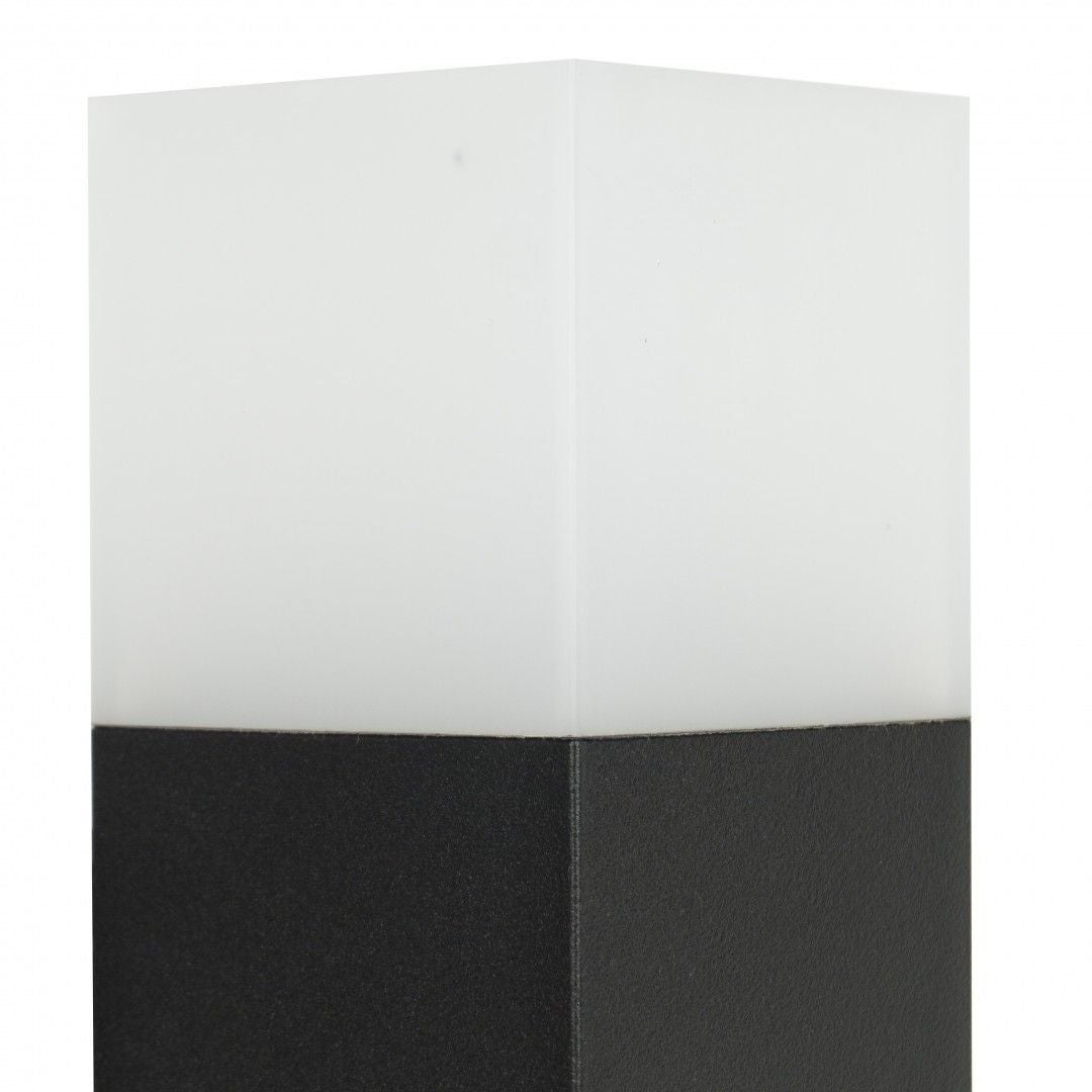 Lampa ogrodowa stojąca Cube czarna 1xE27x20W IP44 wym: 83 x 8 x 8 cm aluminium SU-MA