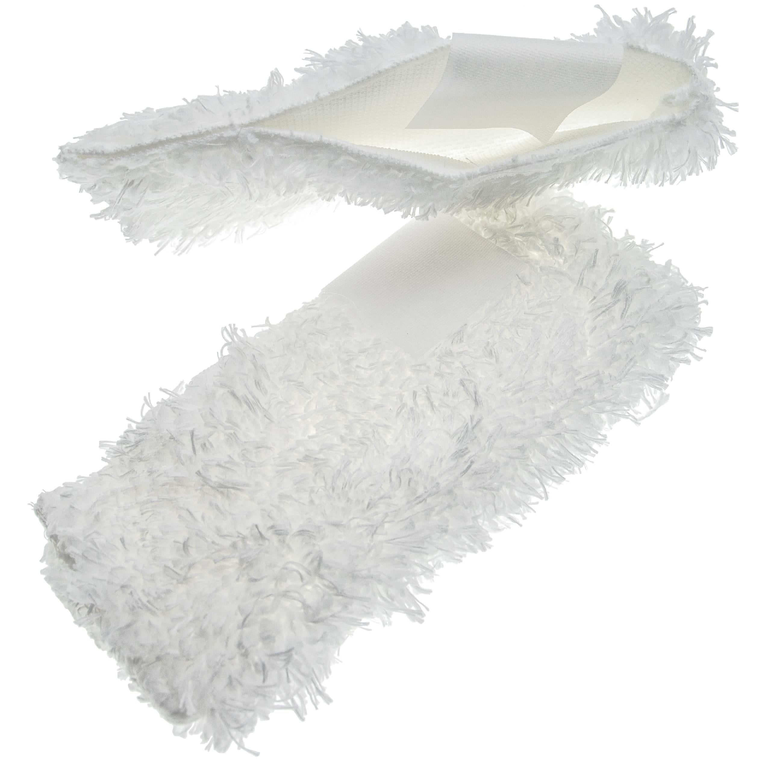 vhbw 2x Housses de rechange compatible avec Kärcher SC 3.000, SC 2 Premium, SC 3 nettoyeur à vapeur - microfibre, blanc 21 x 9,4 x 0,25cm - 6