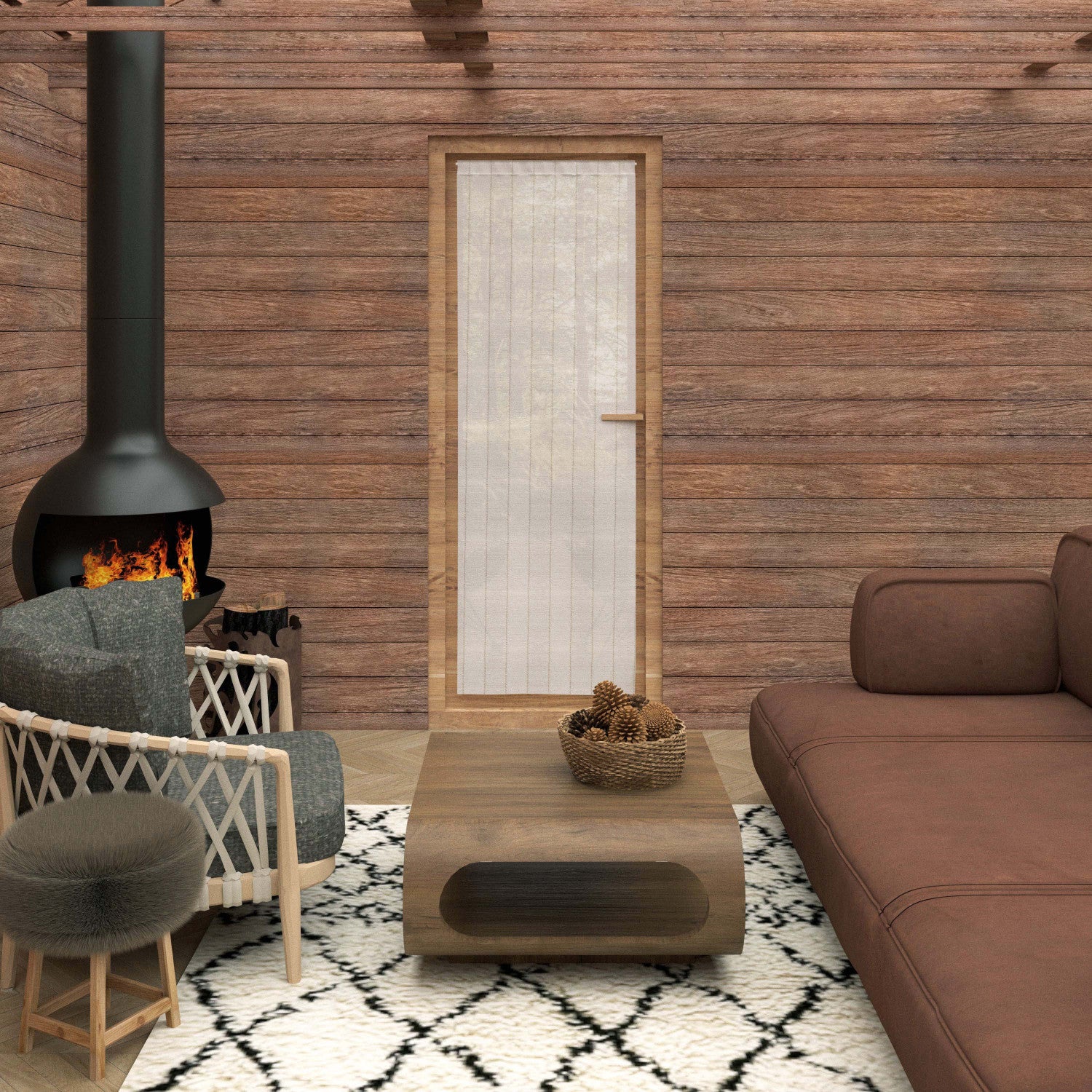 Voilage Porte Fenêtre 70x200 Cm LOUANE Dévoré Uni Blanc - Soleil D'Ocre, Chic Et Moderne