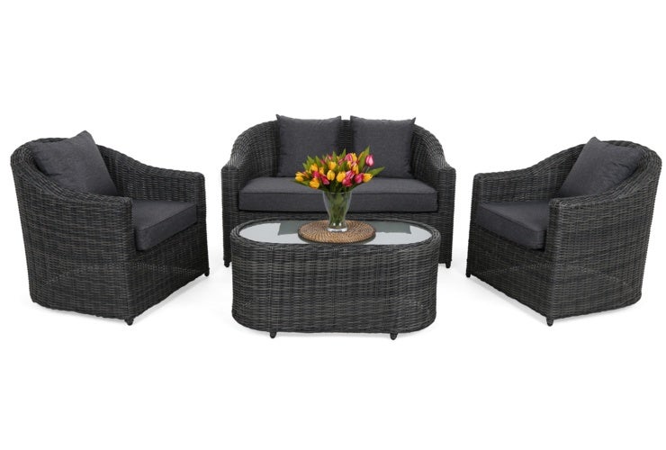 Meble ogrodowe technorattanowe Modena Grey / Grey Melange