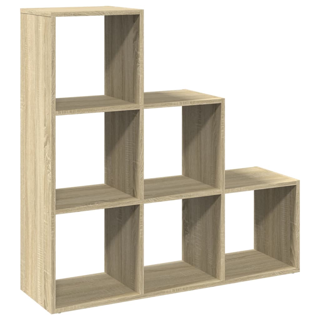 Étagère de rangement | Étagère séparatrice de pièce 3 niveaux chêne ...