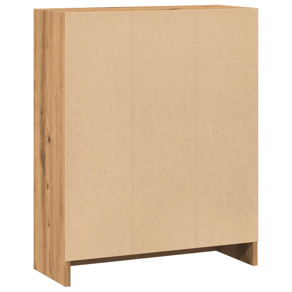 Bibliothèque pour Séjour en Bois Marron H. 24 x l. 60 x P. 24 cm - 6