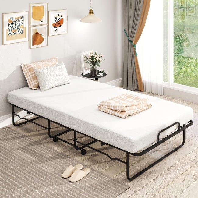 Bed Rete Con Ruote Ikea Ikea Con Materasso In Memory Foam Spesso