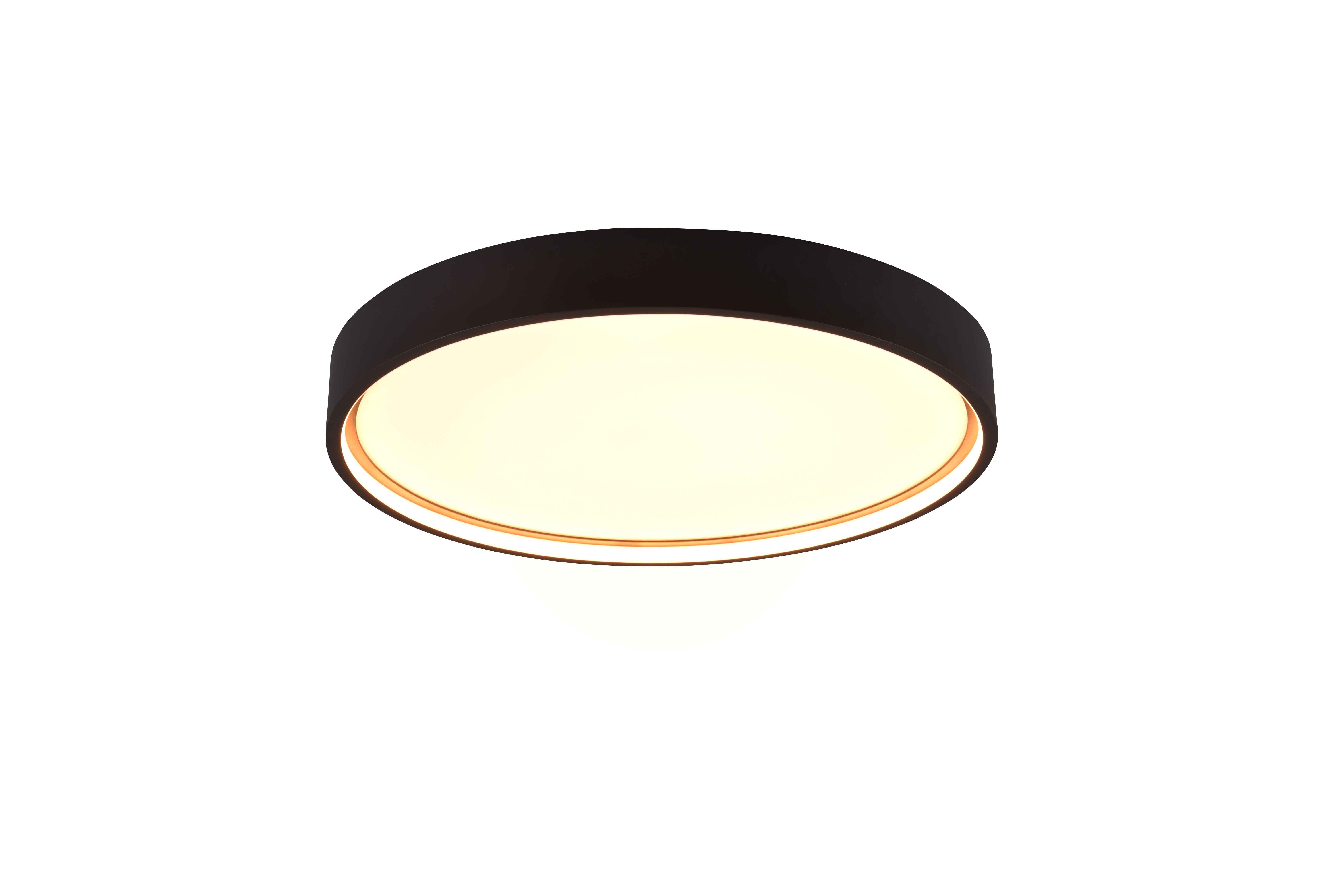 Plafon LED DOHA czarno-biały 29W Odcienie bieli 3260lm metal wym:5,5x45x45cm IP20 Trio