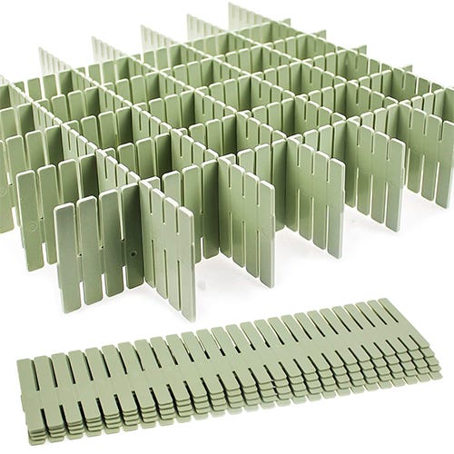 Lot 10 Séparateurs Tiroirs Réglables 32-56 Cm - Organisateurs Plastique ABS Pour Cuisine, Bureau, Armoire - Cloisons Extensibles