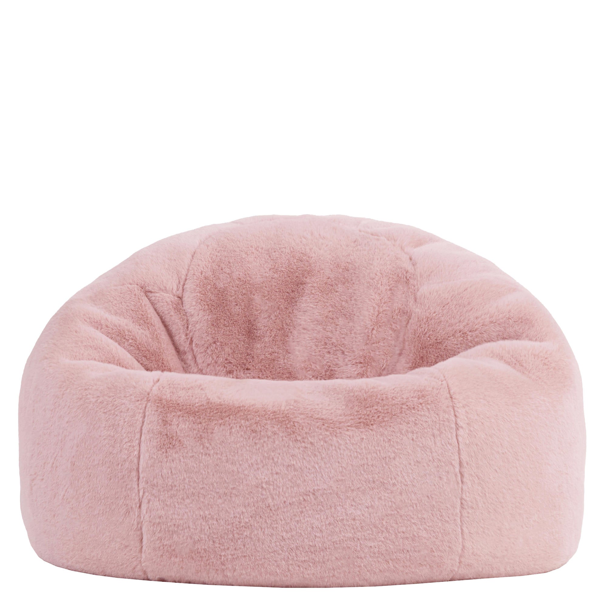 Pouf classique Icon en imitation fourrure luxueuse de lapin, rose, salon, chambre, 85x85cm, Made in Allemagne, Oeko-Tex® - 4