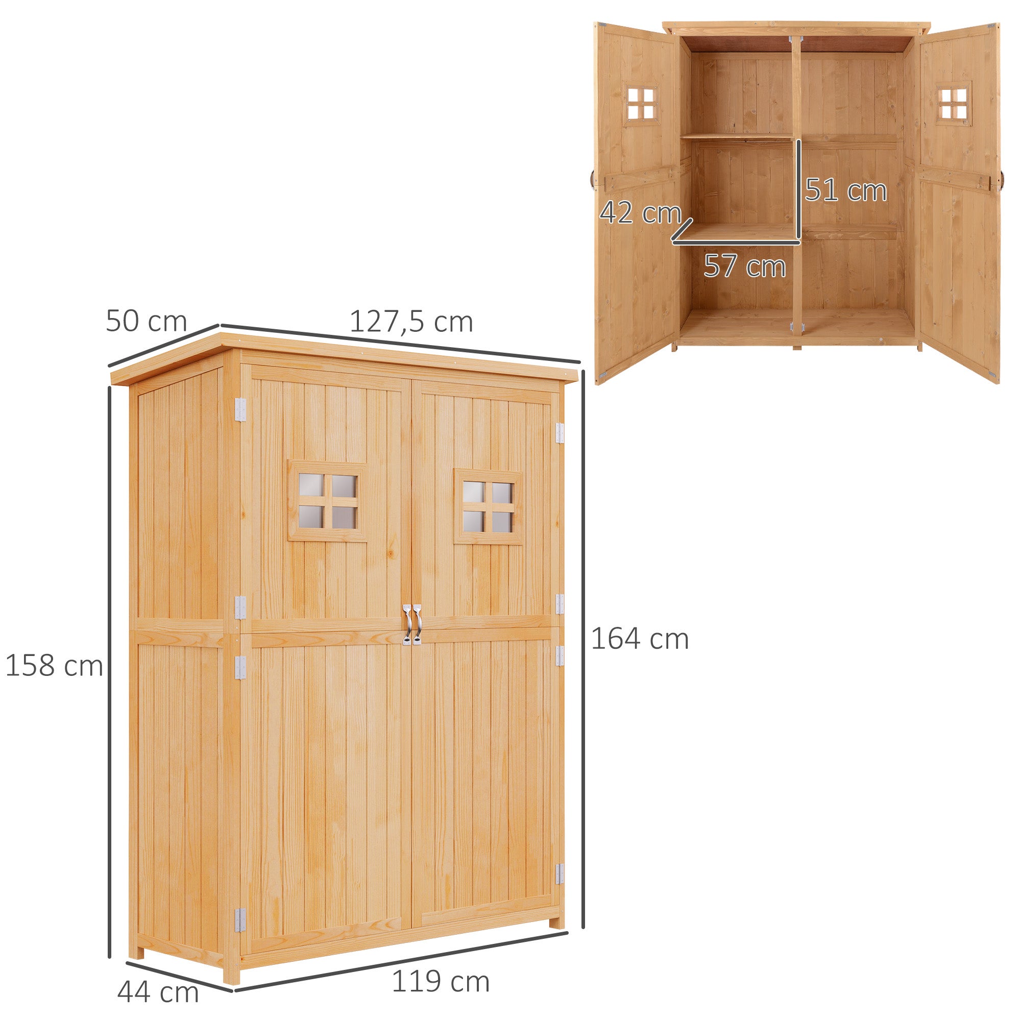 armoire de jardin Sapin Outsunny - 3