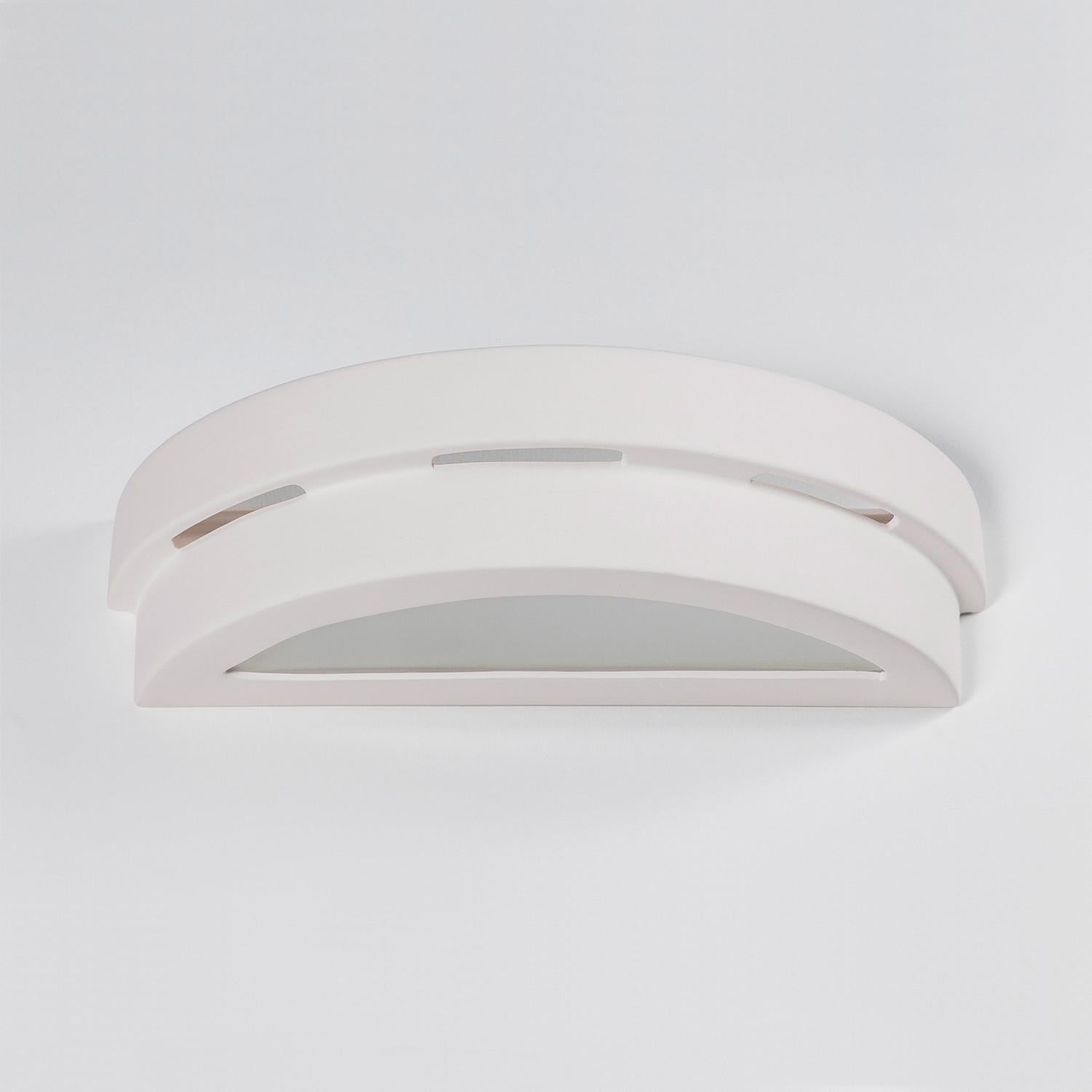 Kinkiet ścienny Helios biały 2xE27x60W wym: 9 x 40 x 15 cm ceramika / gips IP20 Sollux Lighting
