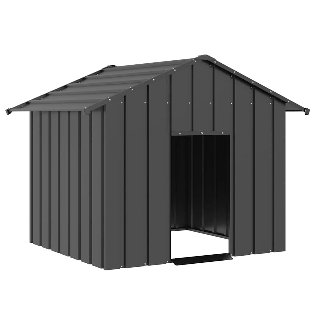 Buda dla psa z dachem, 131x101x102 cm, stal galwanizowana vidaXL