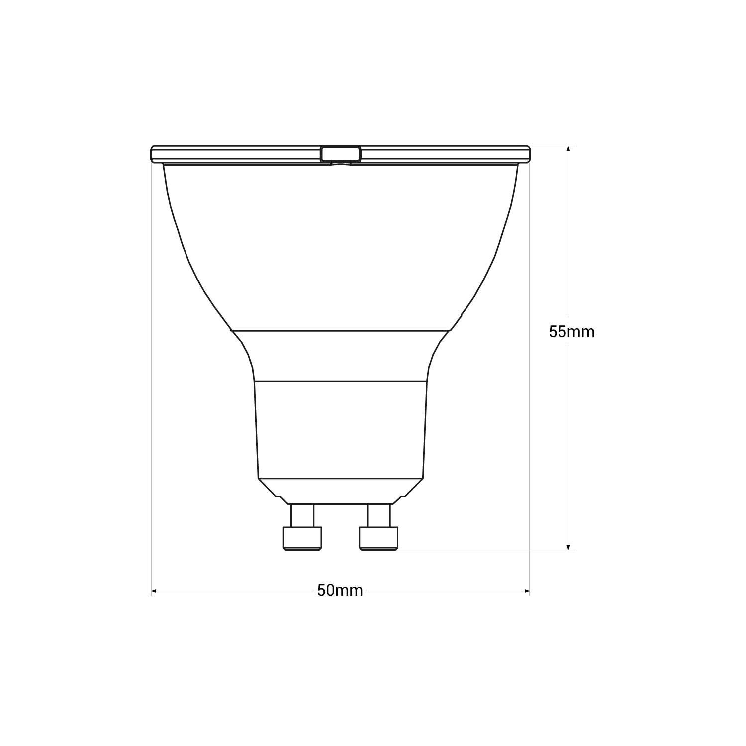Pack x 10 - Bombilla GU10 LED 5W - 6