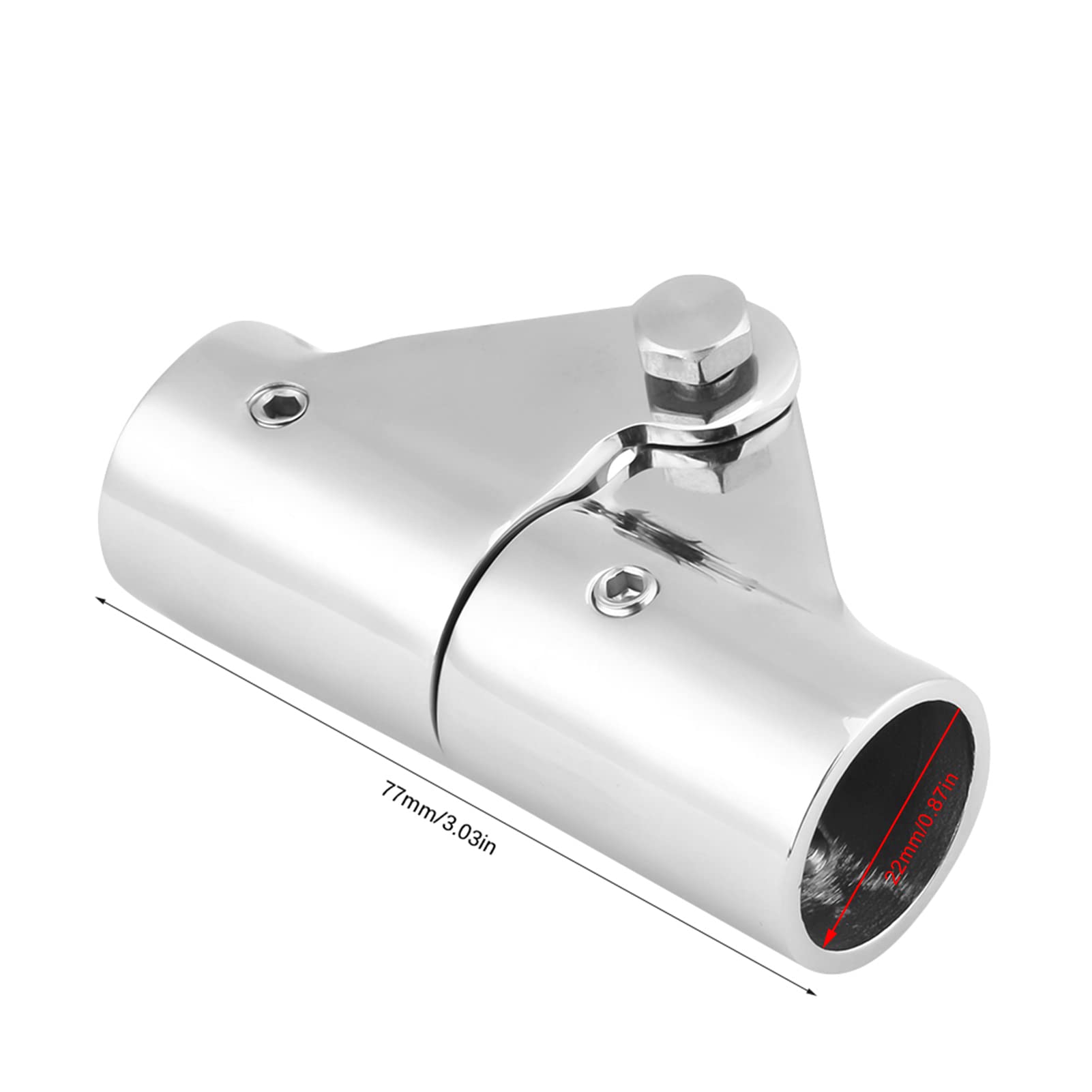 Raccordo Girevole Pieghevole In Acciaio Inossidabile Per Tubi Di Ringhiera Per Barche, Raccordi Per Yacht Marini (diametro Esterno 22 Mm) | Leroy Merlin - 6