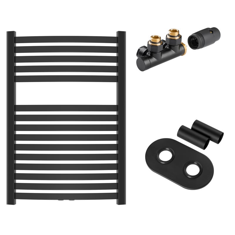 Grzejnik Łazienkowy Drabinka Kaloryfer do Łazienki 540x800 mm INVENA Czarny