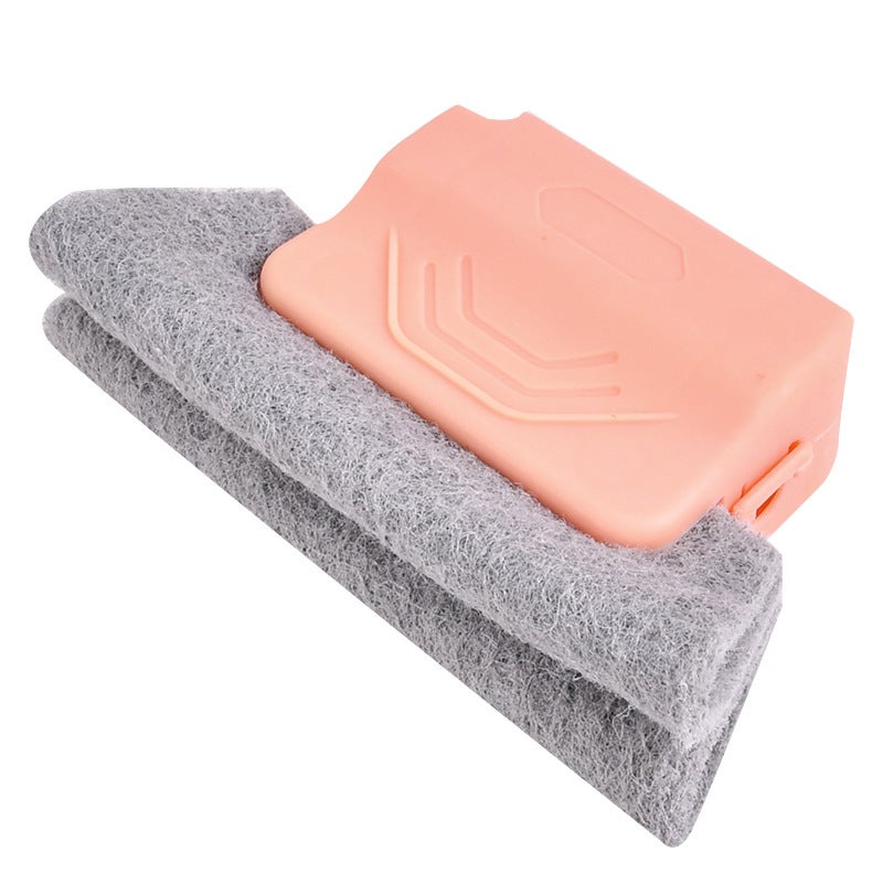 Różowa szczotka do czyszczenia fug okiennych, 13,5*3*8,5 cm, szczotka do czyszczenia fug i szczelin parapetów.