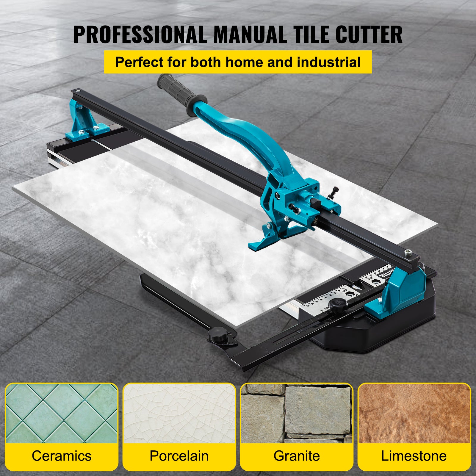 Cortador manual telha VEVOR 600 mm, cortador robusto telha da espessura 6-15 mm com posicionamento preciso do laser infravermelho para cortar cerâmica - 2