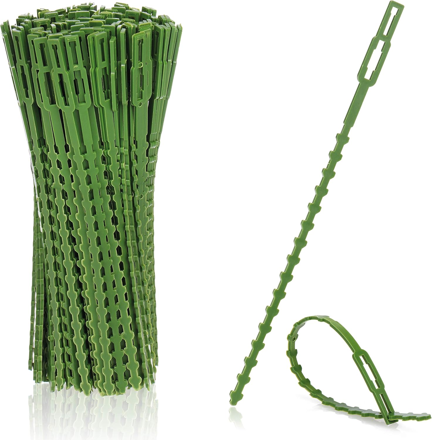 220 Attaches Plantes Vertes Réutilisables - 13 Cm Et 23 Cm, Polyéthylène | Jardin, Potager, Tuteurage