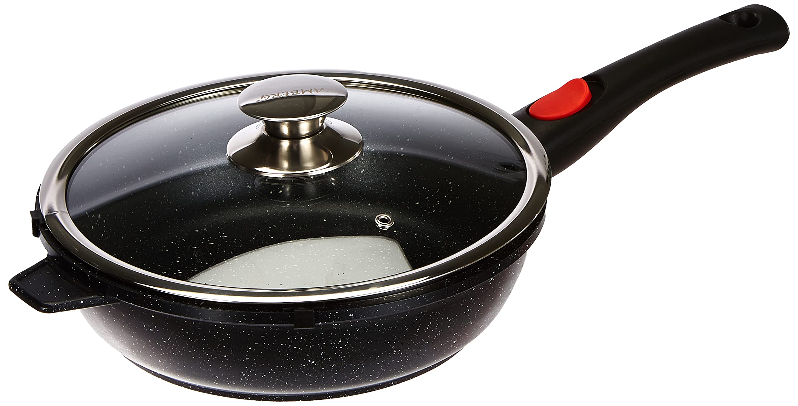 ScanPan PRO IQ - Padella da Chef con Coperchio, Facile da Usare, Antiaderente, Lavabile in lavastoviglie, Utensili in Metallo e Forno, Realizzata a