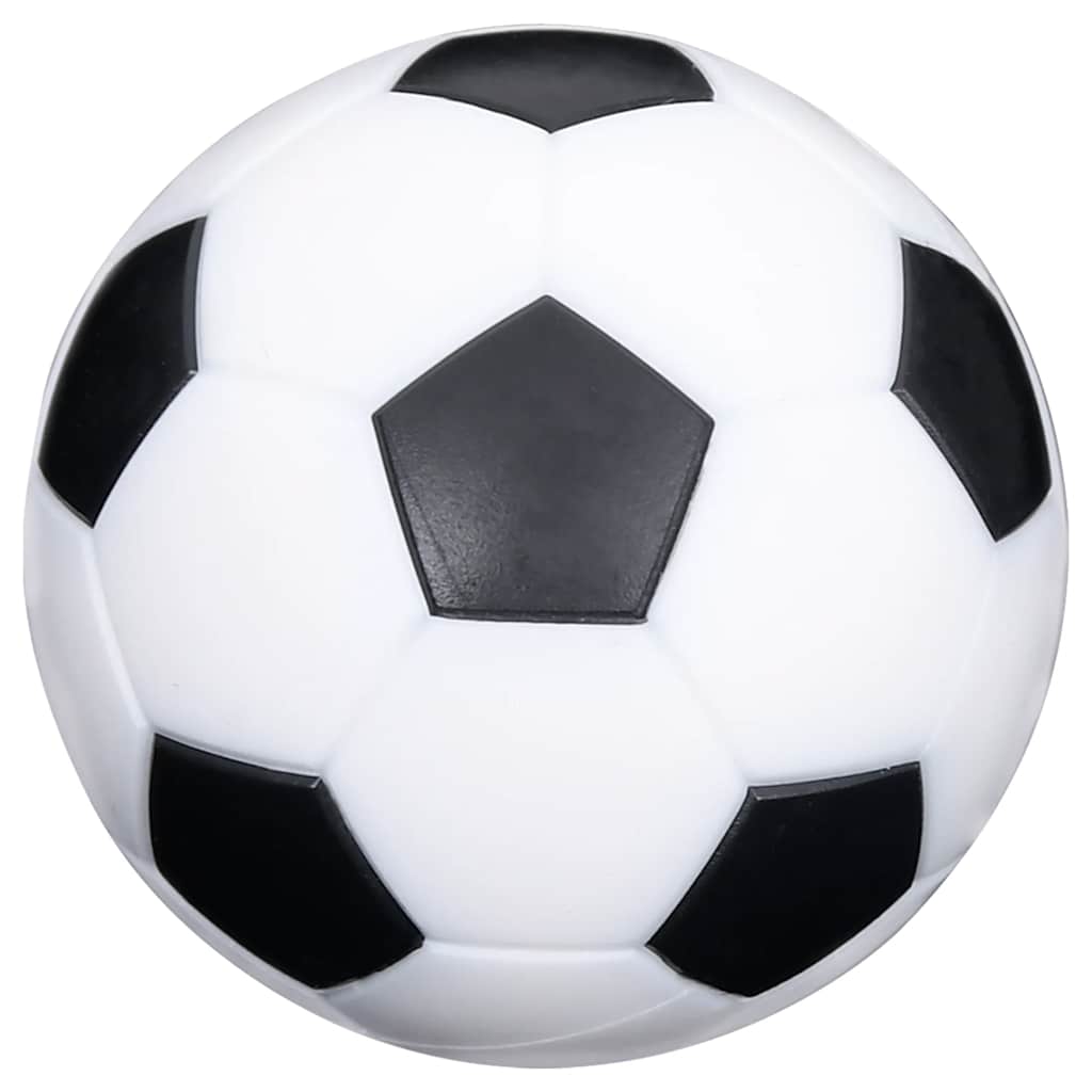 Dzxin Palline Per Calcio Balilla - 6 Pezzi, 32 Mm, Colore Bianco E Nero - Ricambio Per Tavoli Standard - 3