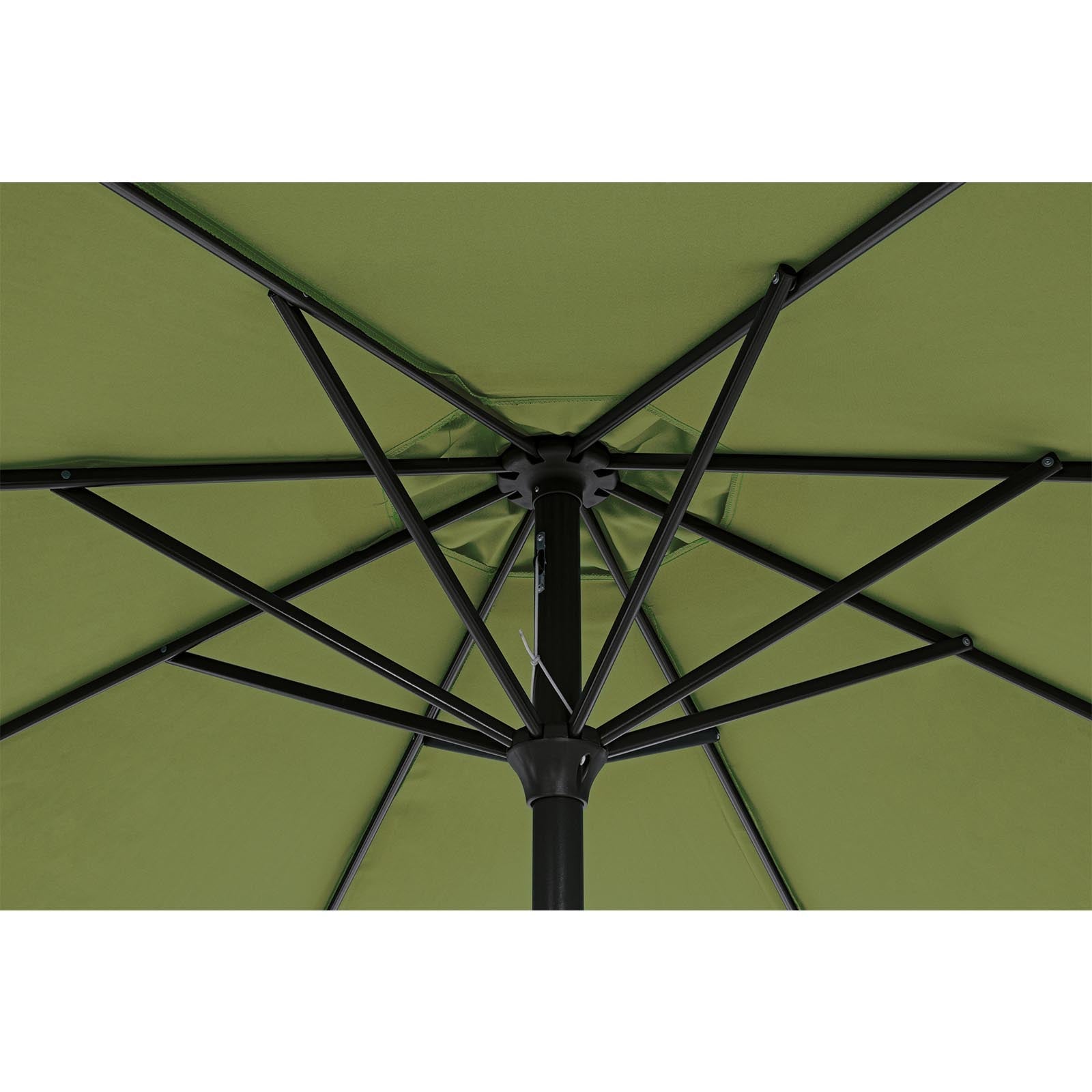 Parasol rond 270 cm en toile bleu et mât en acier - PARAZ - 3