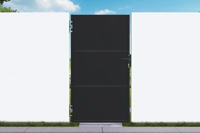 Portillon acier noir mat 1m NALI H.180cm