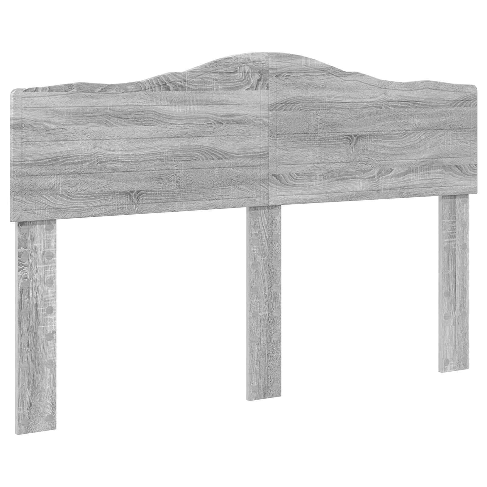 Lit de rangement gris 140 x 200 cm en panneau de bois - 7
